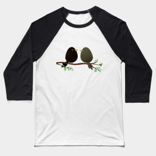 A couple of egg shaped blackbirds Baseball T-Shirt